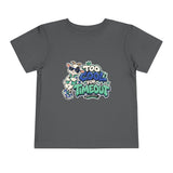 Toddler Tee — "Too Cool for Timeout" Goat Graphic Short Sleeve Shirt