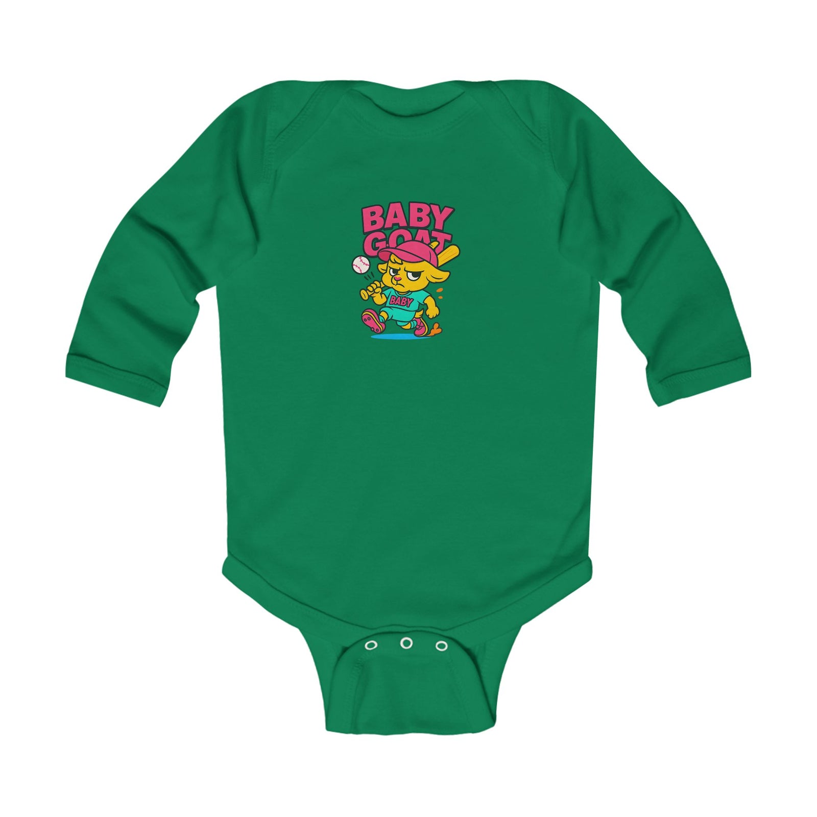 Erin The Slugger - Infant Long Sleeve Bodysuit