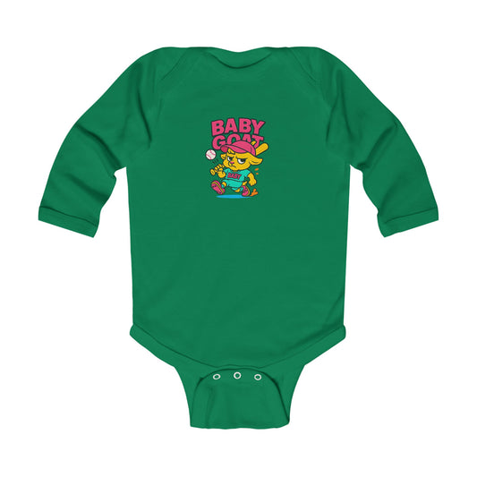 Erin The Slugger - Infant Long Sleeve Bodysuit