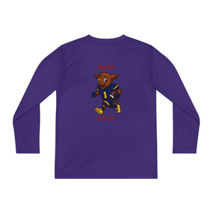 Devon The Touchdown Star In Action - Youth Long Sleeve Competitor Tee
