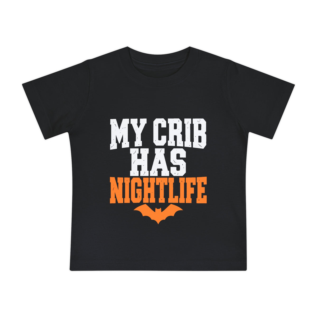 My Crib Has Nightlife – Halloween Baby T-Shirt