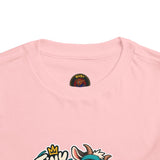 Toddler Tee — "Tiny Hooves Big Moves" The Dancing G.O.A.T Graphic