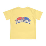 Baby T-Shirt — "Small But In Charge / Little Size Big Boss Energy" Cute Goat Graphic