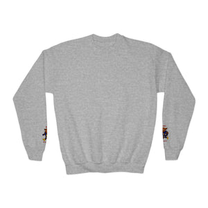 Devon The Touchdown Star In Action - Youth Crewneck Sweatshirt