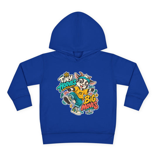Toddler Hoodie — 'Tiny Hooves Big Moves' The Dancing G.O.A.T Kids Pullover