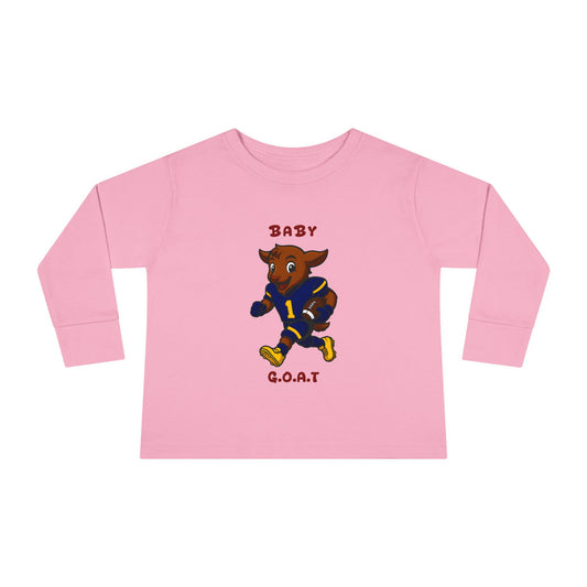 Devon The Touchdown Star In Action - Toddler Long Sleeve Tee