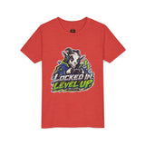 Youth "Locked In Level Up" Gaming T-Shirt — Stay G.O.A.T. Youth Short Sleeve Tee