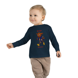 Devon The Touchdown Star In Action - Toddler Long Sleeve Tee