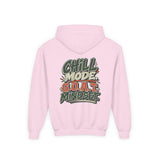 Youth Hoodie — "Stay Chill, Move Different" Skate G.O.A.T (Chill Mode G.O.A.T. Mindset) Youth Heavy Blend Hooded Sweatshirt