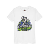 Youth "Locked In Level Up" Gaming T-Shirt — Stay G.O.A.T. Youth Short Sleeve Tee