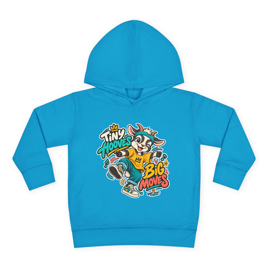 Toddler Hoodie — 'Tiny Hooves Big Moves' The Dancing G.O.A.T Kids Pullover