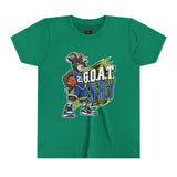 G.O.A.T. Energy Youth Basketball Tee — "Full Court, Full G.O.A.T."