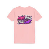 Main Character Energy Youth T-Shirt — "Main Role. Zero Doubt." Youth Short Sleeve T-Shirt