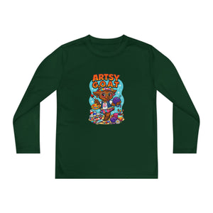 Amber The Artsy G.O.A.T - Youth Long Sleeve Competitor Tee