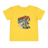 Toddler Tee — Catch Me If You Can Scooter Graphic (On The Go, Always G.O.A.T.)