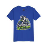 Youth "Locked In Level Up" Gaming T-Shirt — Stay G.O.A.T. Youth Short Sleeve Tee