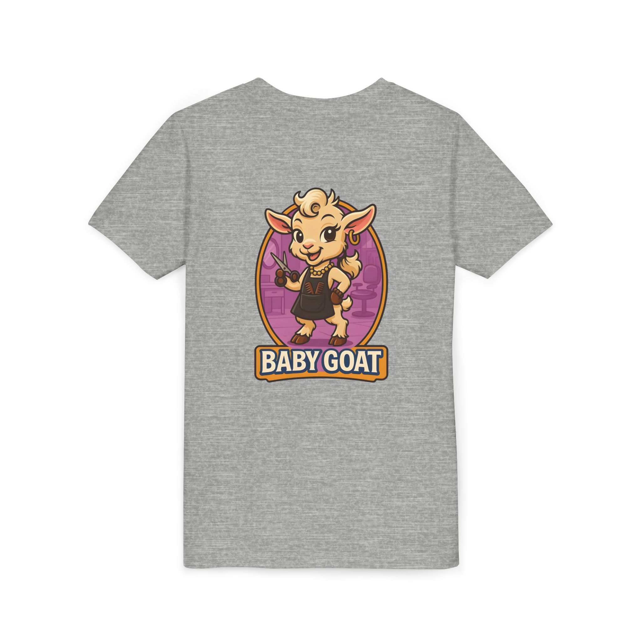 Joy the Stylist Baby Goat Youth T‑Shirt — Cute Cartoon Kid Tee with 'Baby Goat' Text - Image 16
