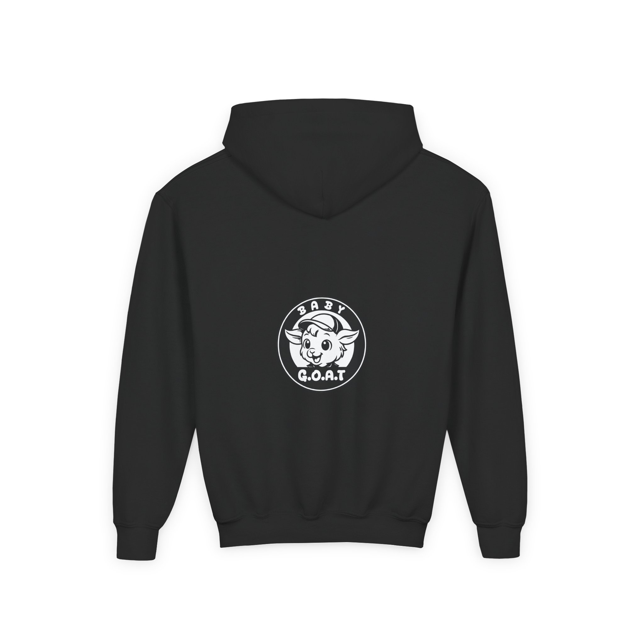 Baby G.O.A.T – Classic Edition Youth Hoodie — "Baby G.O.A.T." Cute Goat Logo Pullover - Image 2