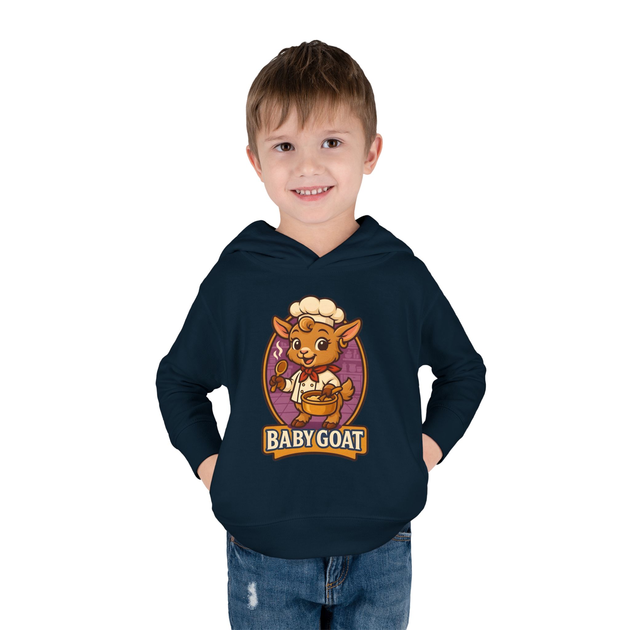 Baby Goat Toddler Hoodie — Cute Cartoon Kids Pullover Fleece - Image 19