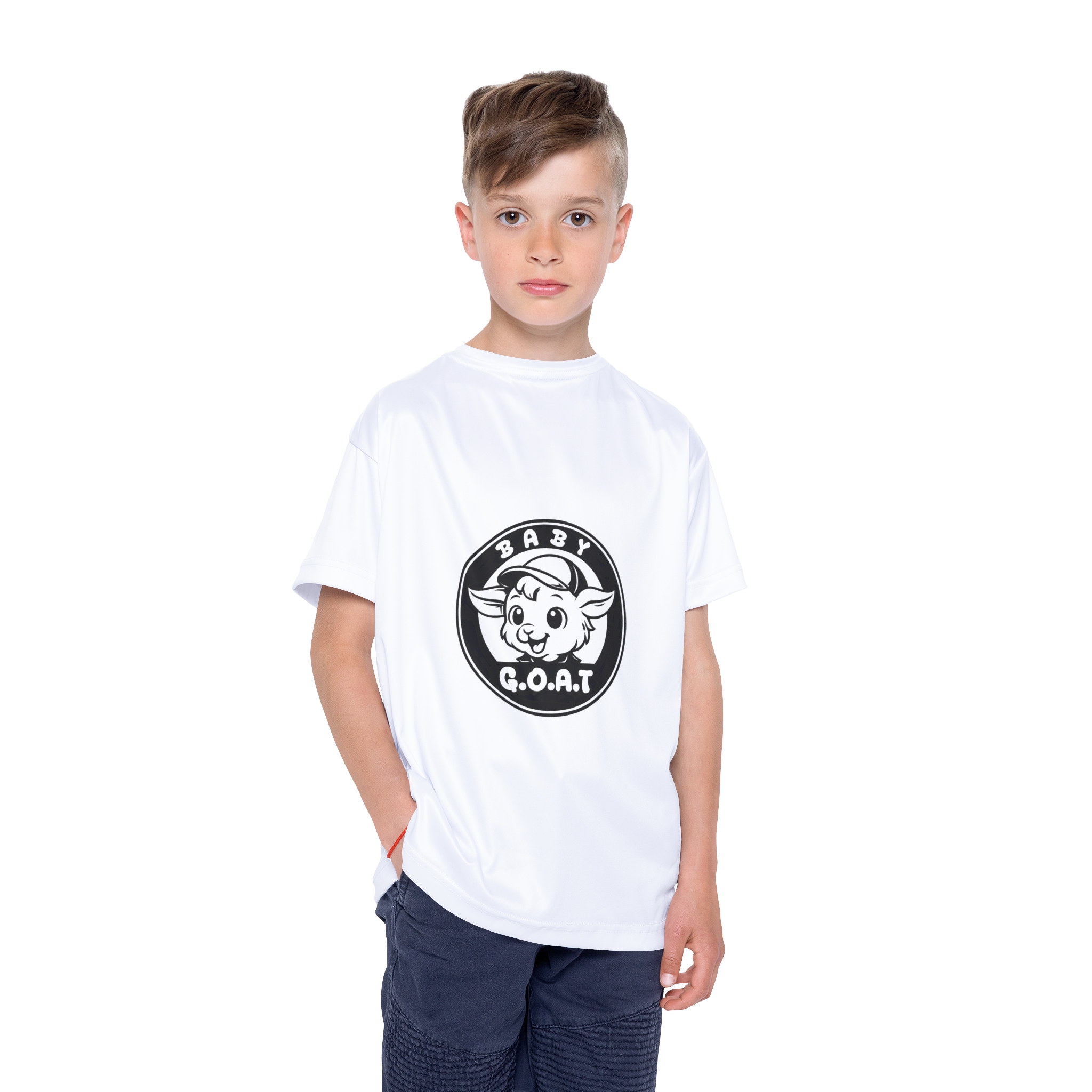 Baby G.O.A.T – Classic Edition Kids Jersey — 'Baby G.O.A.T.' Sports Tee (Youth Athletic Shirt) - Image 3