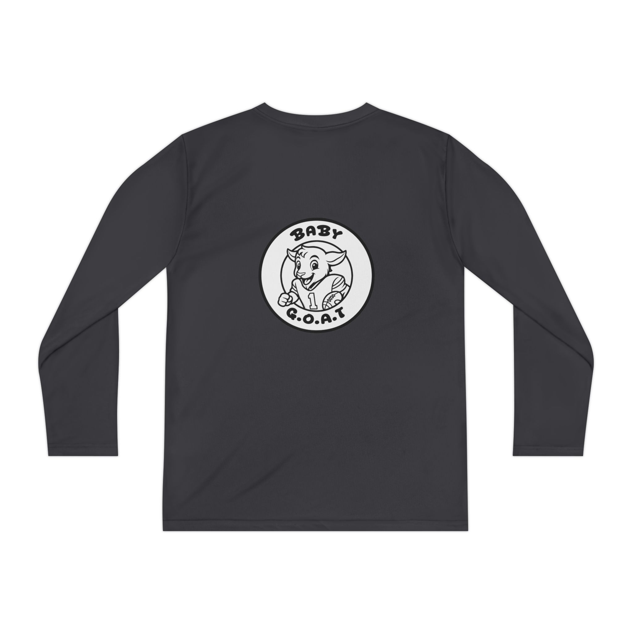 The Touchdown Star Youth Long Sleeve Tee — 'Baby G.O.A.T.' Cartoon Graphic - Image 6