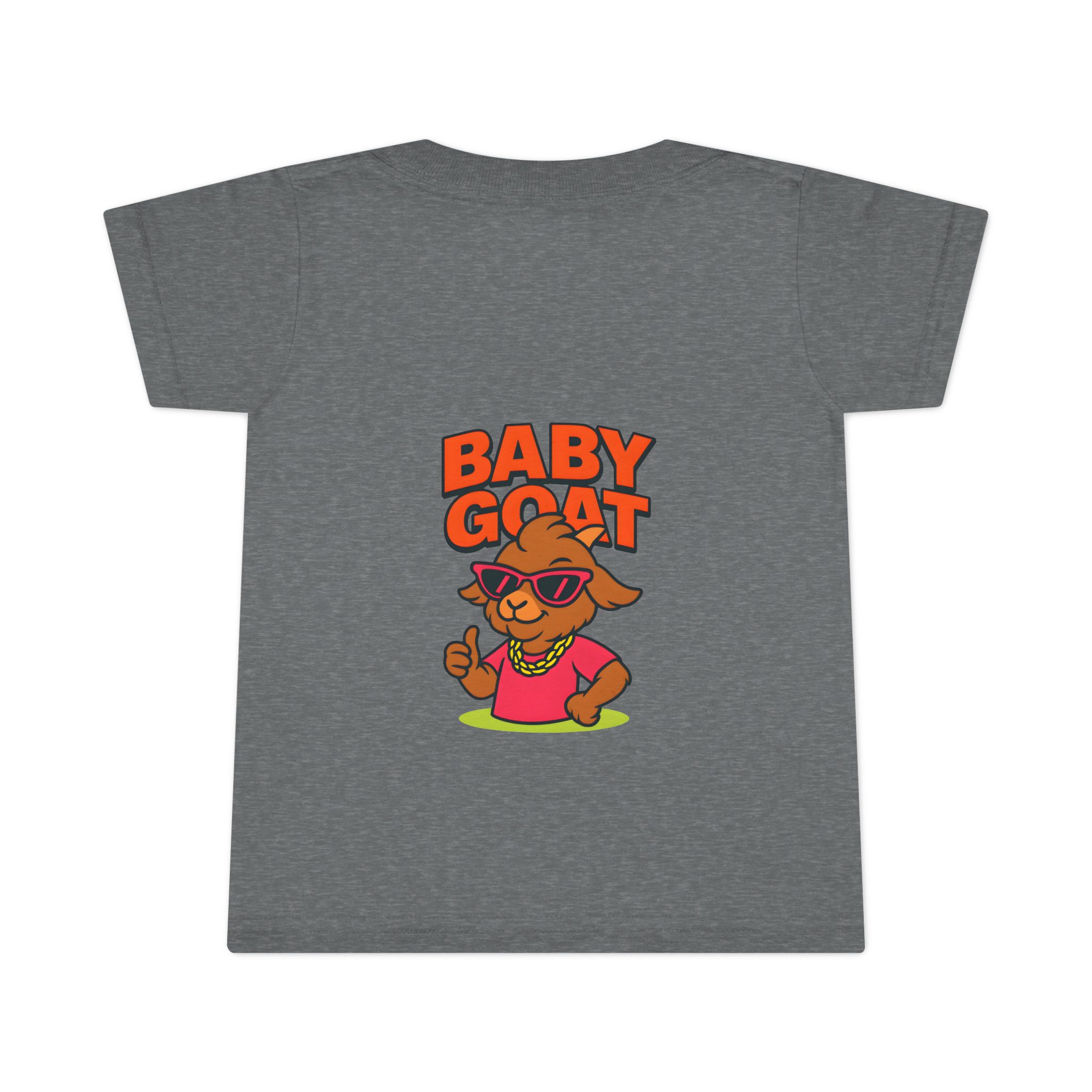 Skye the Style Queen Baby Goat Toddler T-Shirt — Cute Cartoon Kid’s Tee with 'BABY GOAT' Design - Image 5