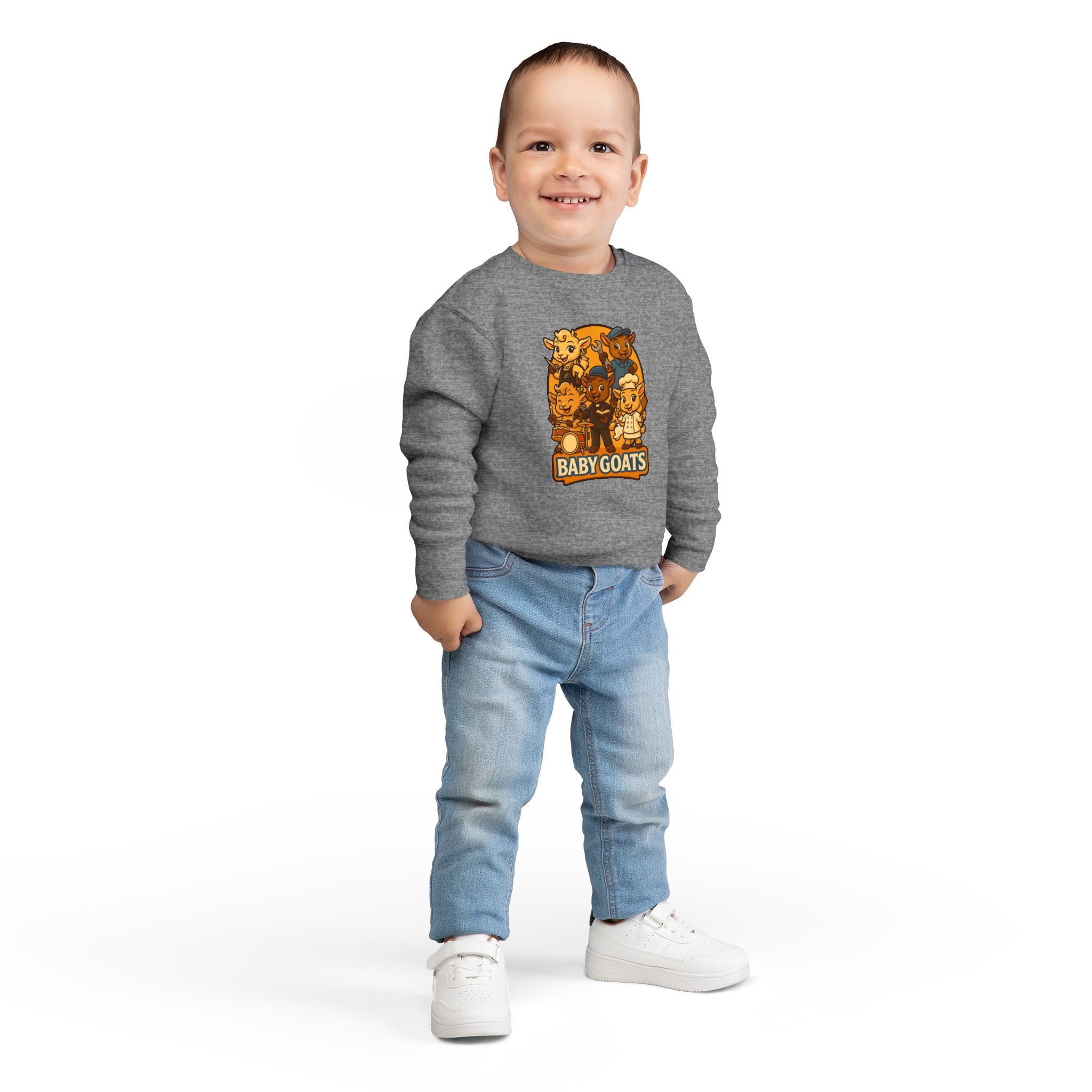 Baby Goats Toddler Sweatshirt — Cute Cartoon Farm Animal Pullover - Image 8