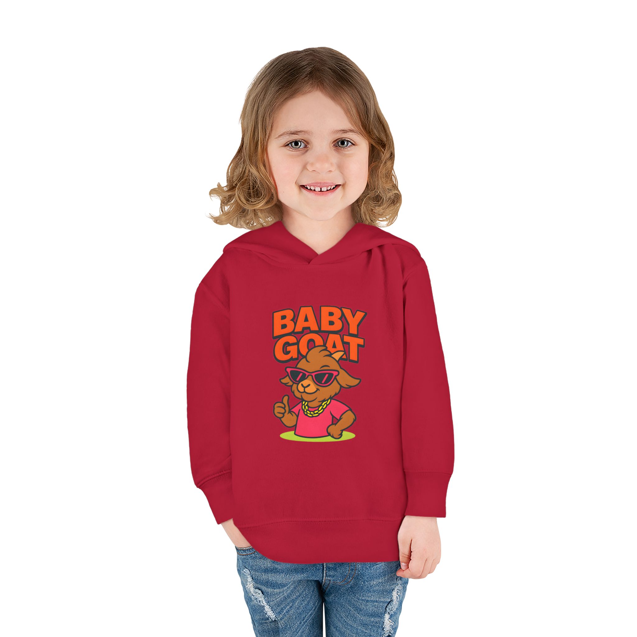 Skye the Style Queen Baby Goat Toddler Hoodie — Cute Cartoon 'Baby Goat' Pullover for Kids - Image 16