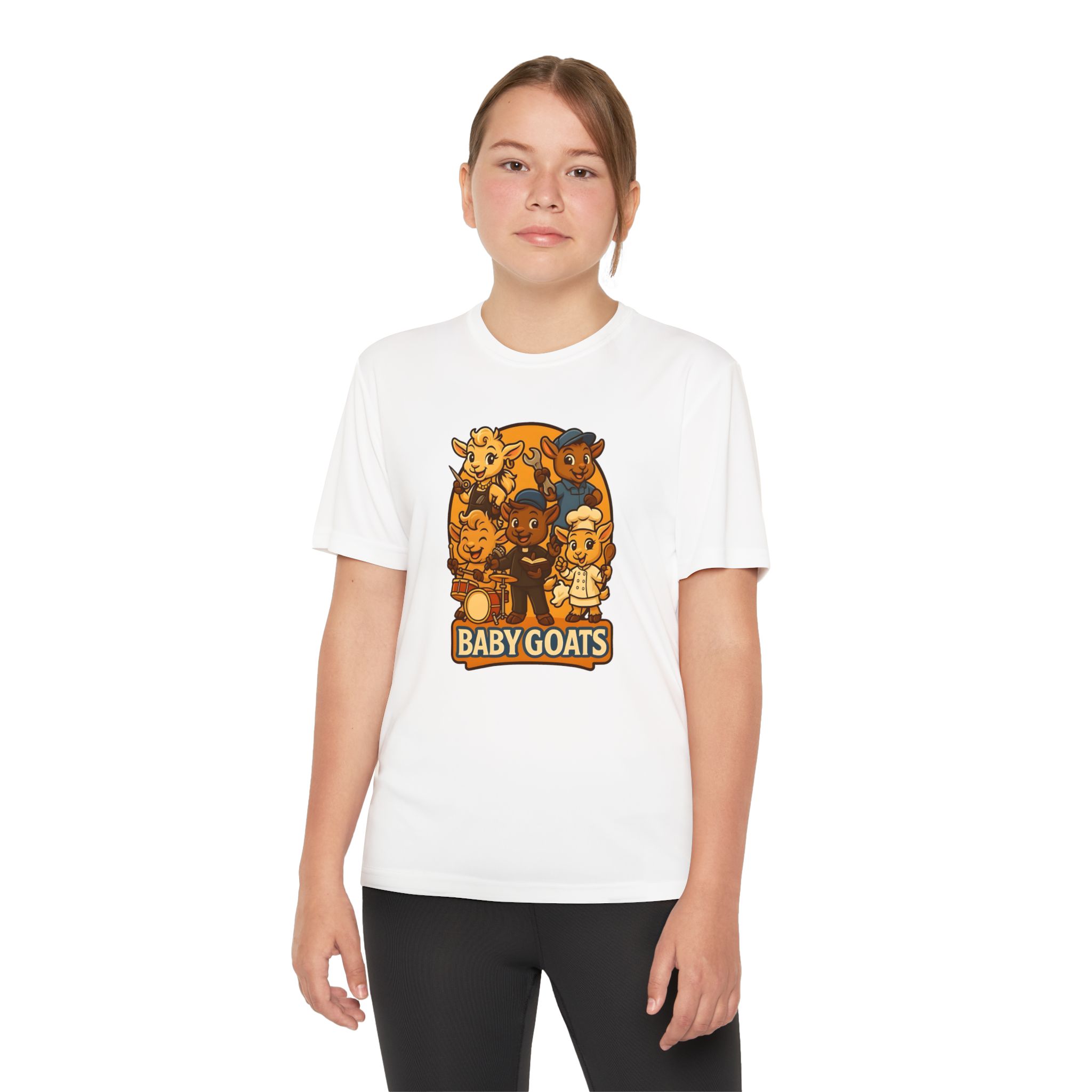 Youth T-Shirt — "Baby Goats" Cute Cartoon Kids Tee - Image 4