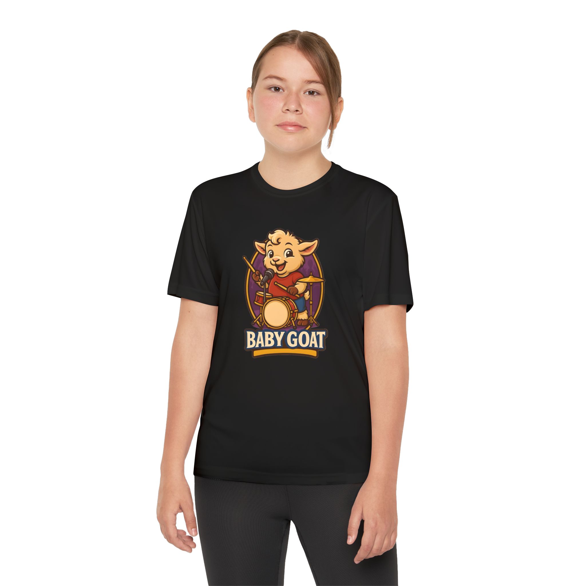 Baby Goat Drumline Youth Tee — Cute Kid’s Musician T‑Shirt - Image 7