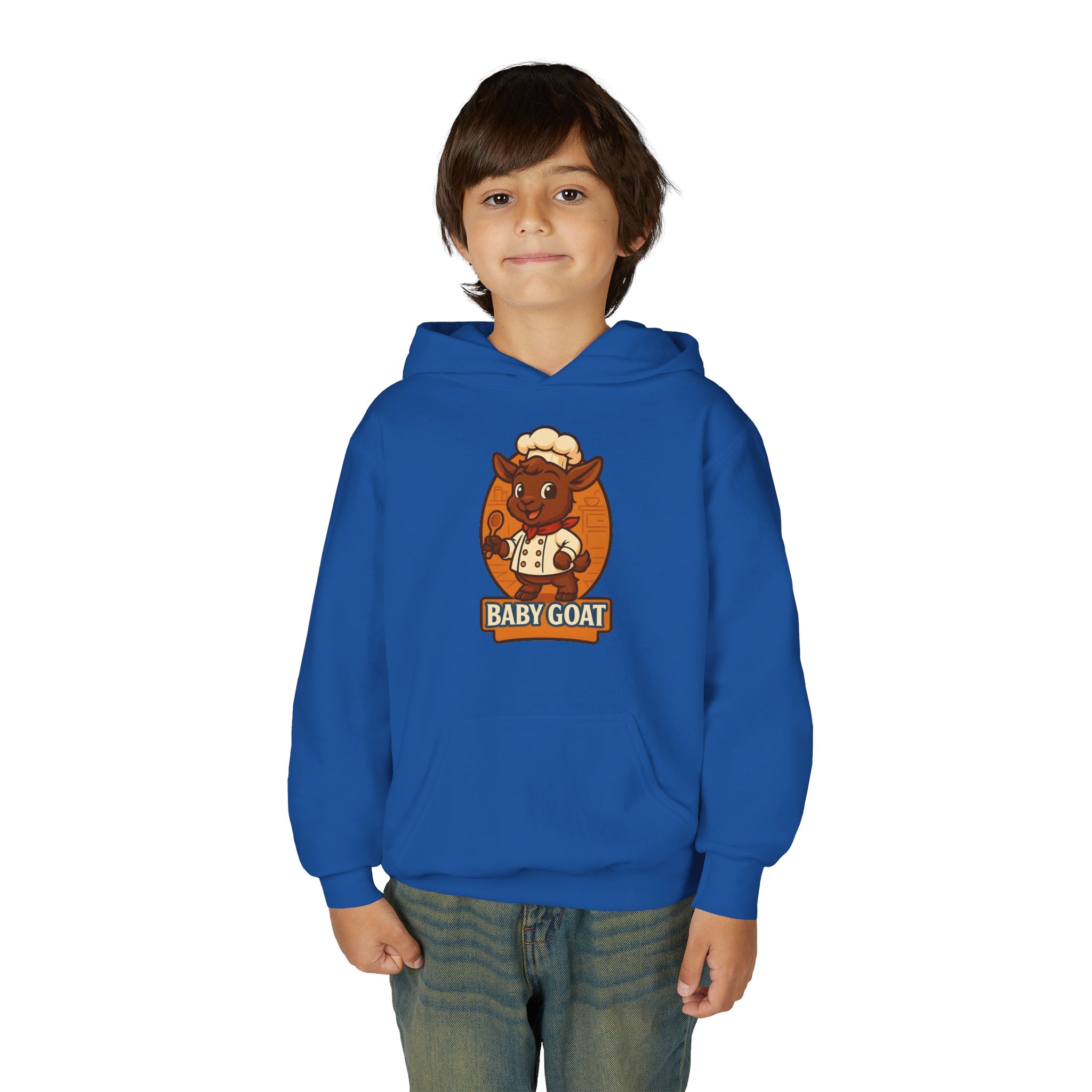 Charlie the Chef Youth Hoodie — Cute 'Baby Goat' Chef Graphic Sweatshirt for Kids - Image 11
