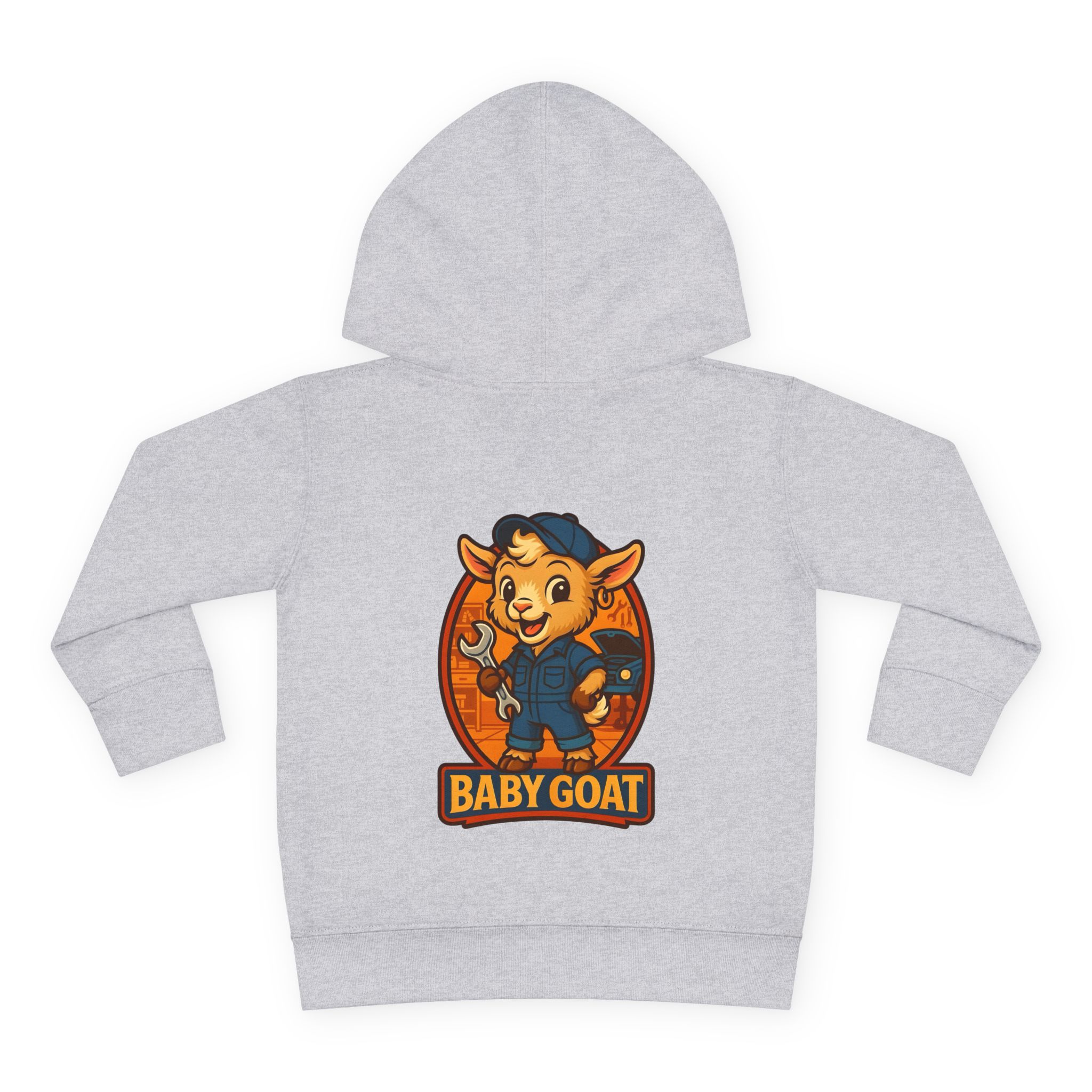 Ollie the Auto Helper Baby Goat Toddler Hoodie — Cute Cartoon Goat Pullover for Kids - Image 6