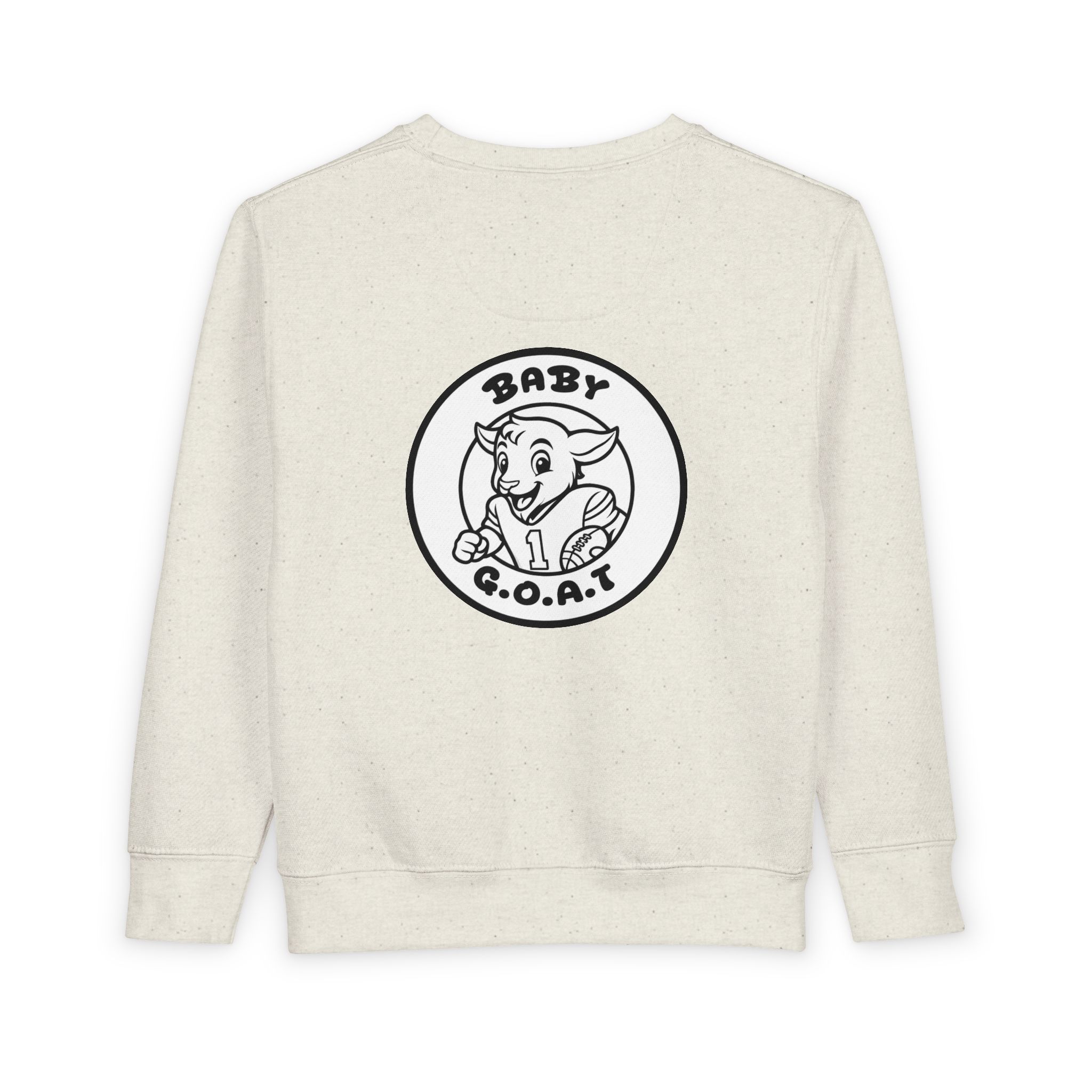 The Touchdown Star Baby G.O.A.T. Toddler Sweatshirt — Cute Goat Graphic Pullover for Infants & Toddlers - Image 2