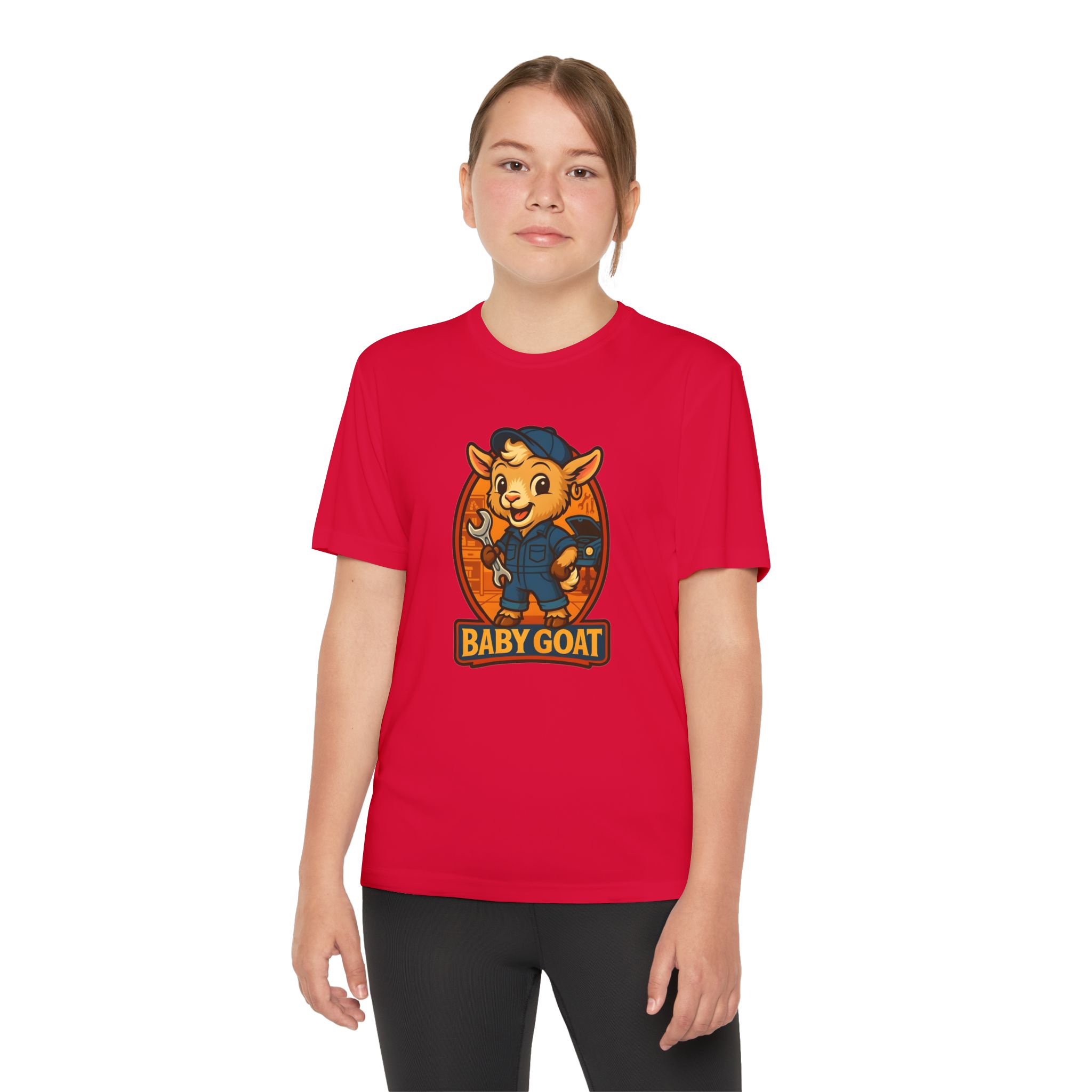 Ollie the Auto Helper Youth Tee — 'Baby Goat' Cute Competitor Mascot Shirt - Image 16
