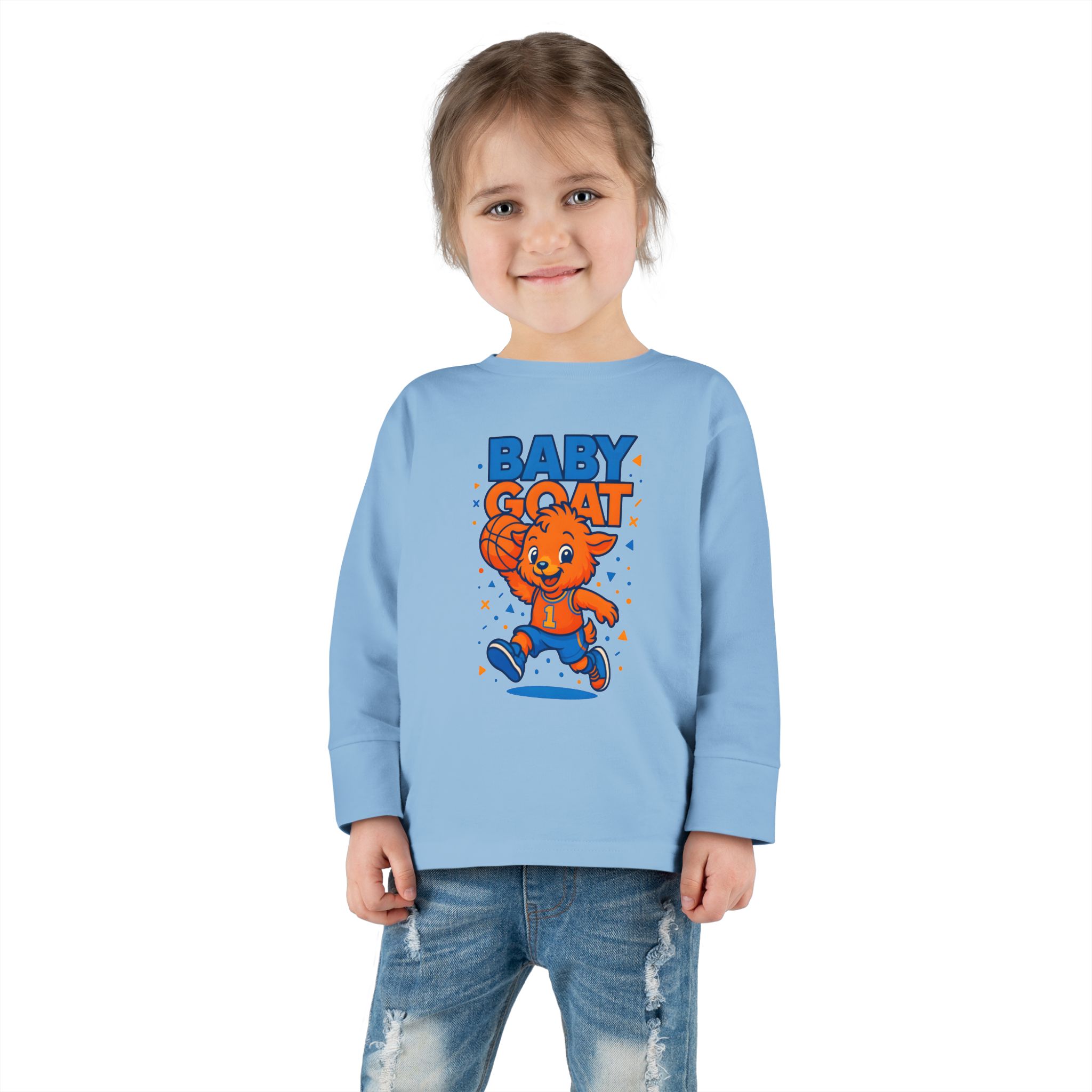 Baby G.O.A.T – MJ Toddler Long Sleeve Tee - Image 8