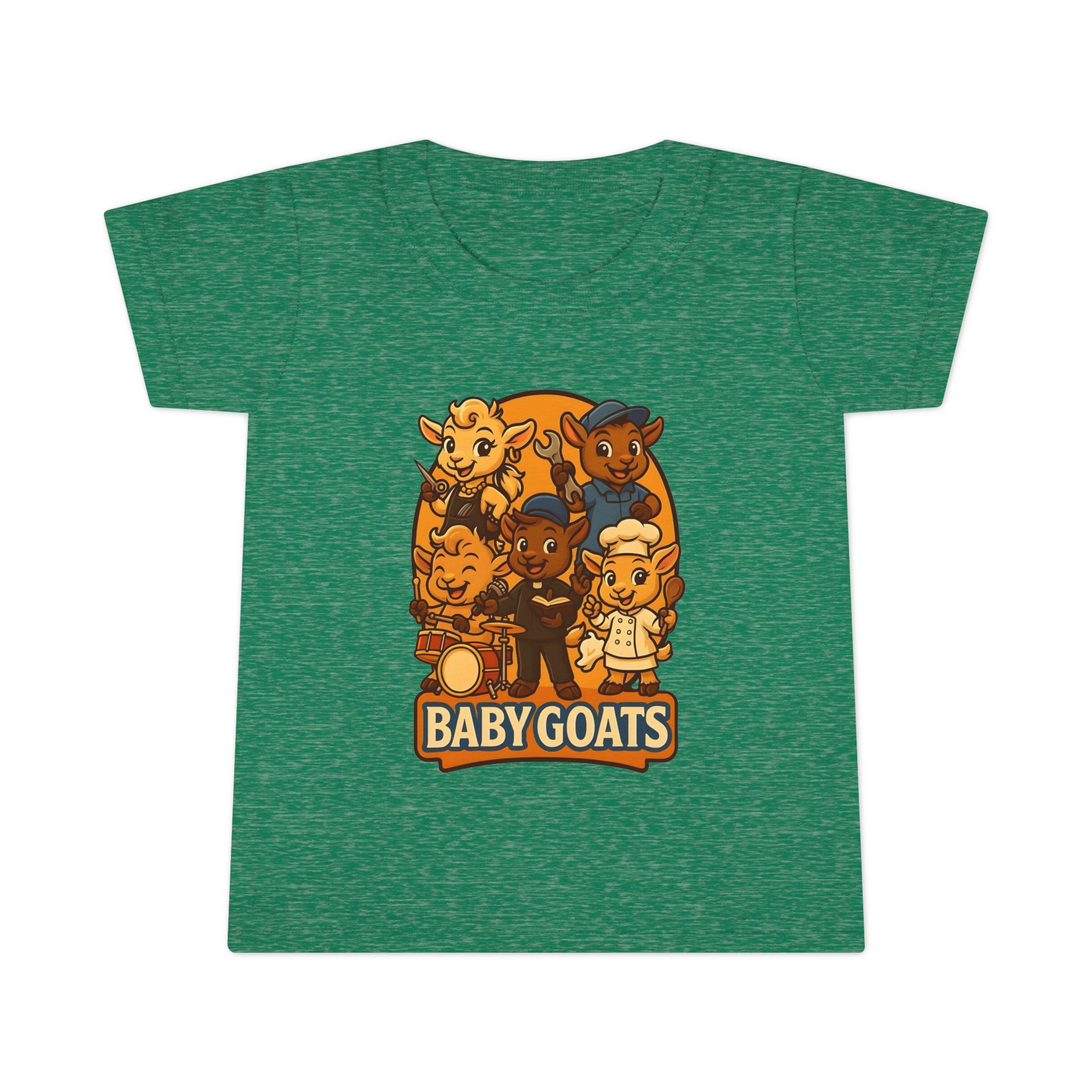 Baby Goats Toddler T-Shirt — Cute Cartoon Kids Tee - Image 10