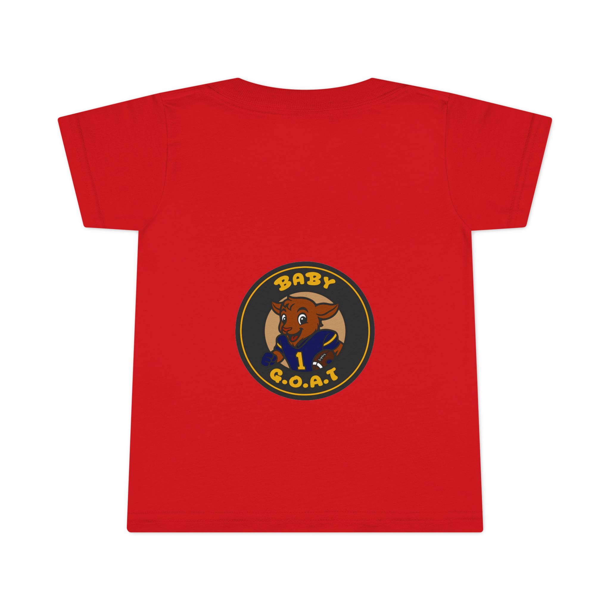 Davon The Touchdown Star Yello Background Baby G.O.A.T. Toddler T-Shirt — Cute Goat Graphic Tee for 1st Birthday - Image 11