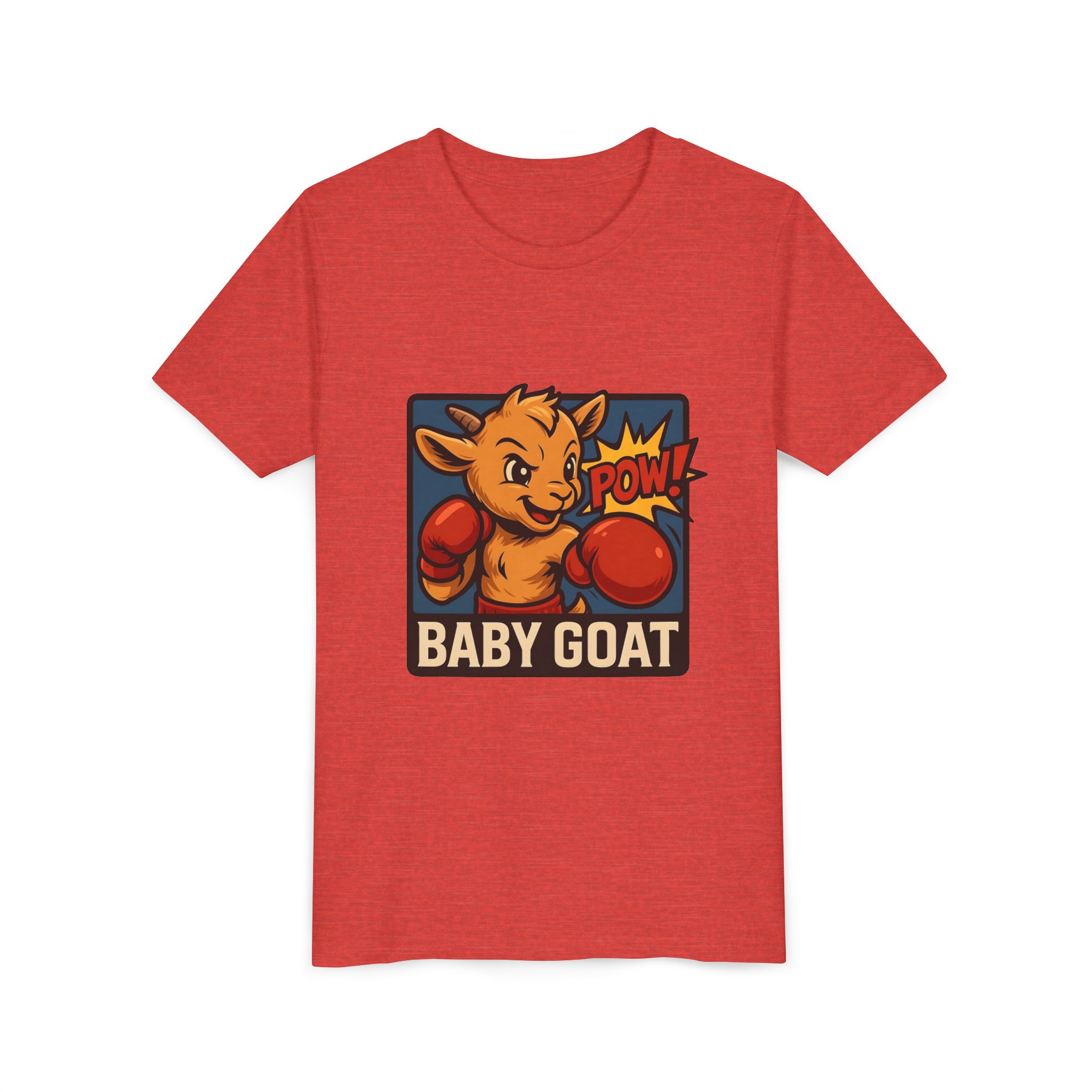 Baby G.O.A.T – Benny the Boxer Youth Tee — "Baby Goat" Boxing Cartoon Kids Shirt - Image 15