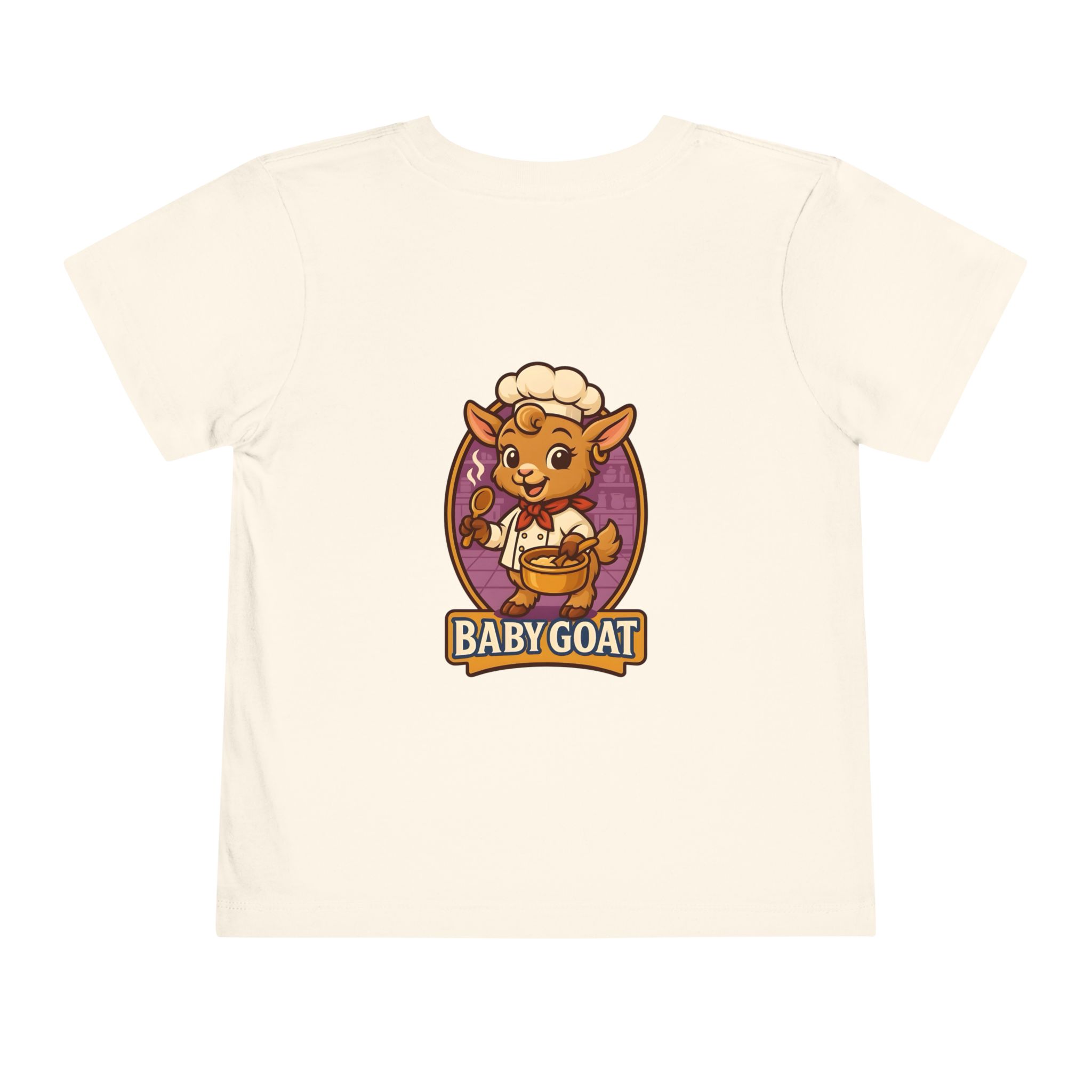 Toddler Tee — Cute 'Baby Goat' Cartoon Chef Kids Shirt - Image 6