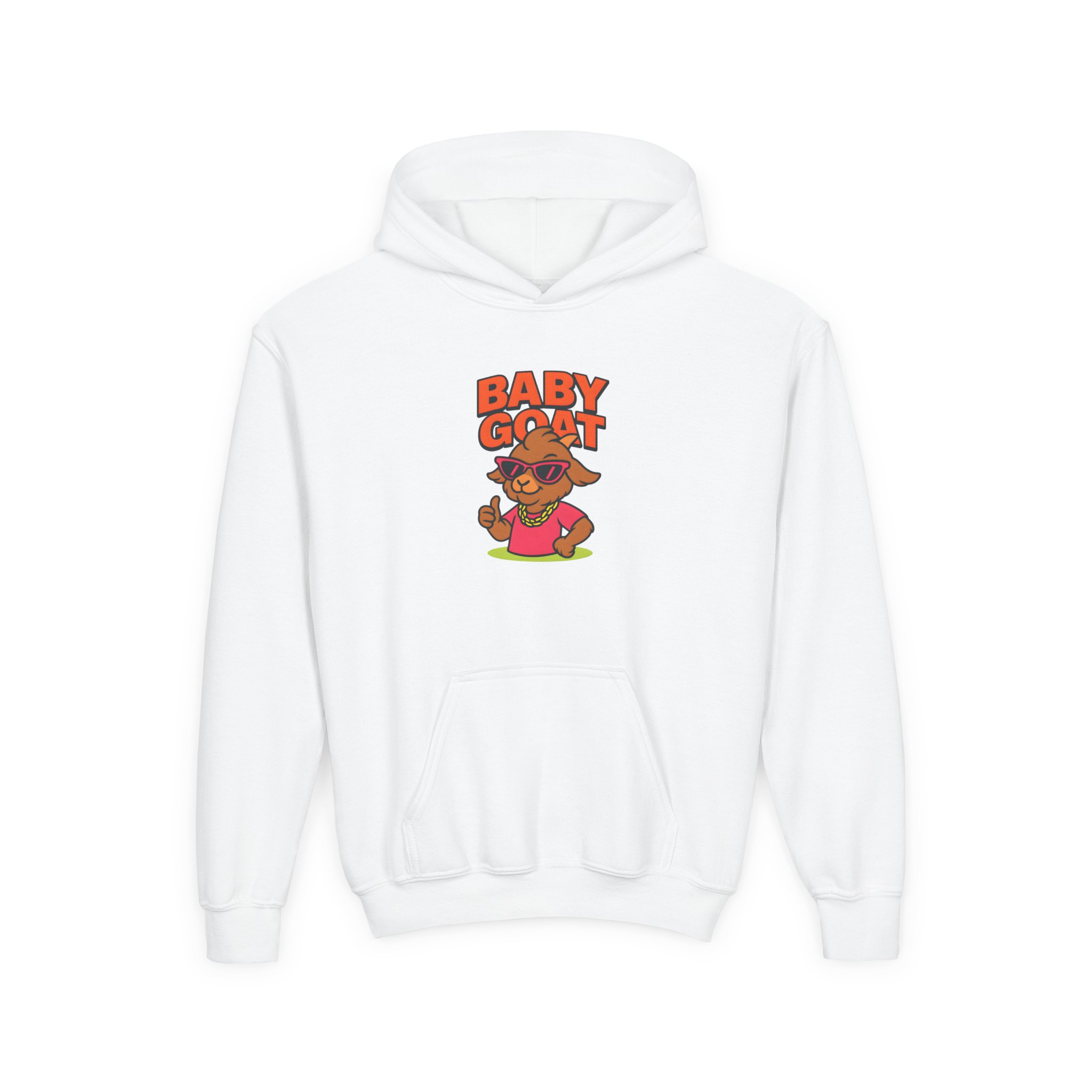 Skye the Style Queen Youth Hoodie — "Baby Goat" Cute Cartoon Kids Sweatshirt