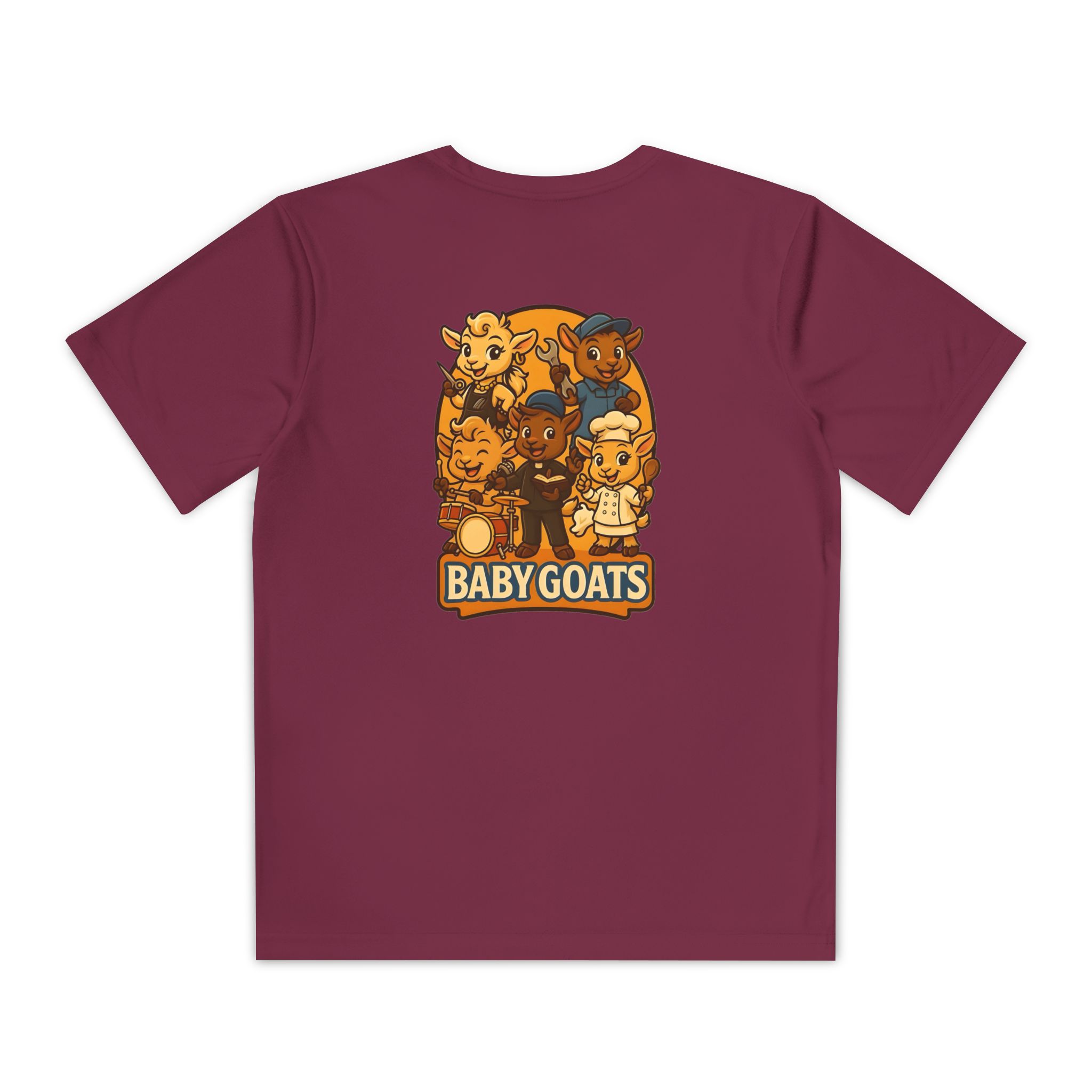 Kids' Baby Goats Graphic Tee – Youth Animal Crew Shirt - Image 10