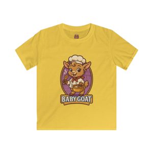 Kids Baby Goat Chef T-Shirt – Cute Baby Goat Graphic Tee for Toddlers