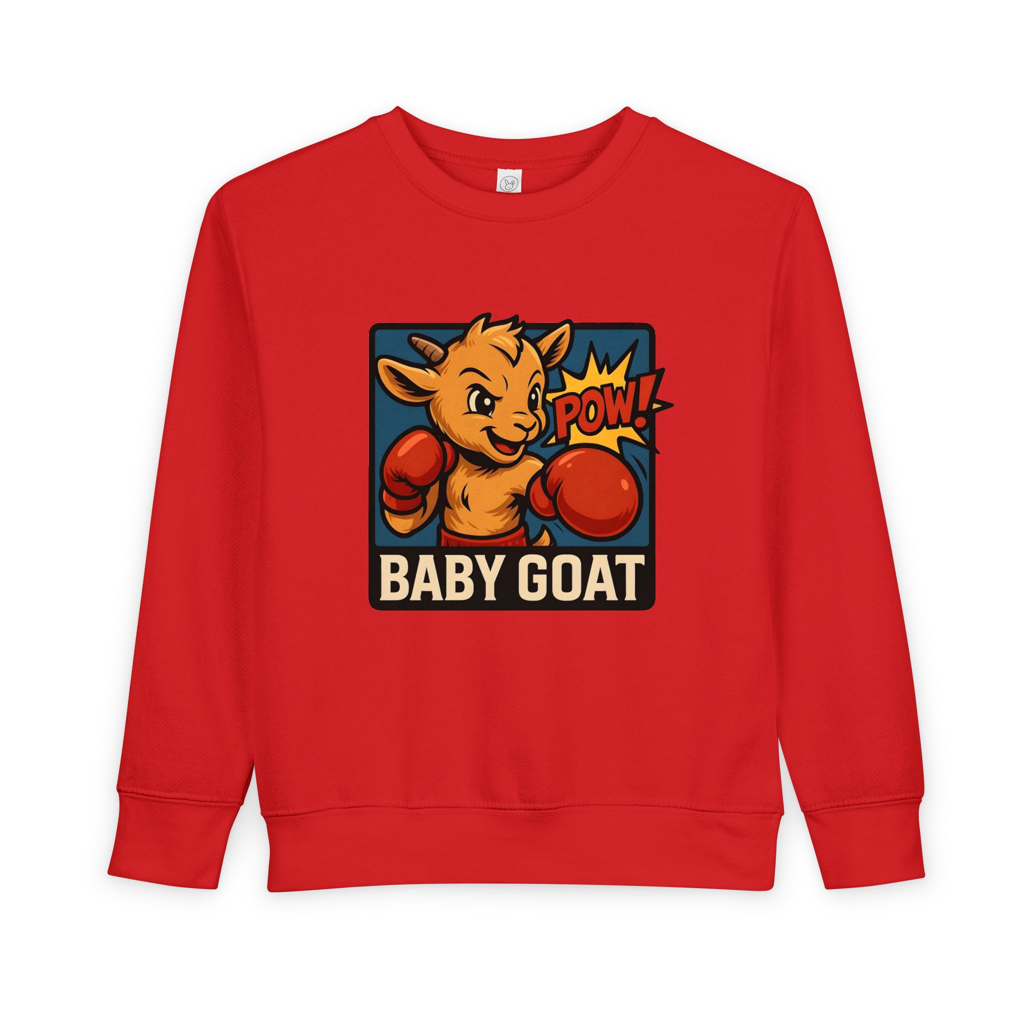 Baby G.O.A.T – Benny the Boxer Baby Goat Boxing Toddler Sweatshirt — Cute 'Baby Goat' Graphic Pullover - Image 13