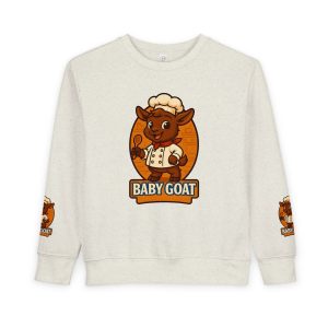Charlie the Chef Toddler Sweatshirt - Baby Goat Chef Graphic Pullover