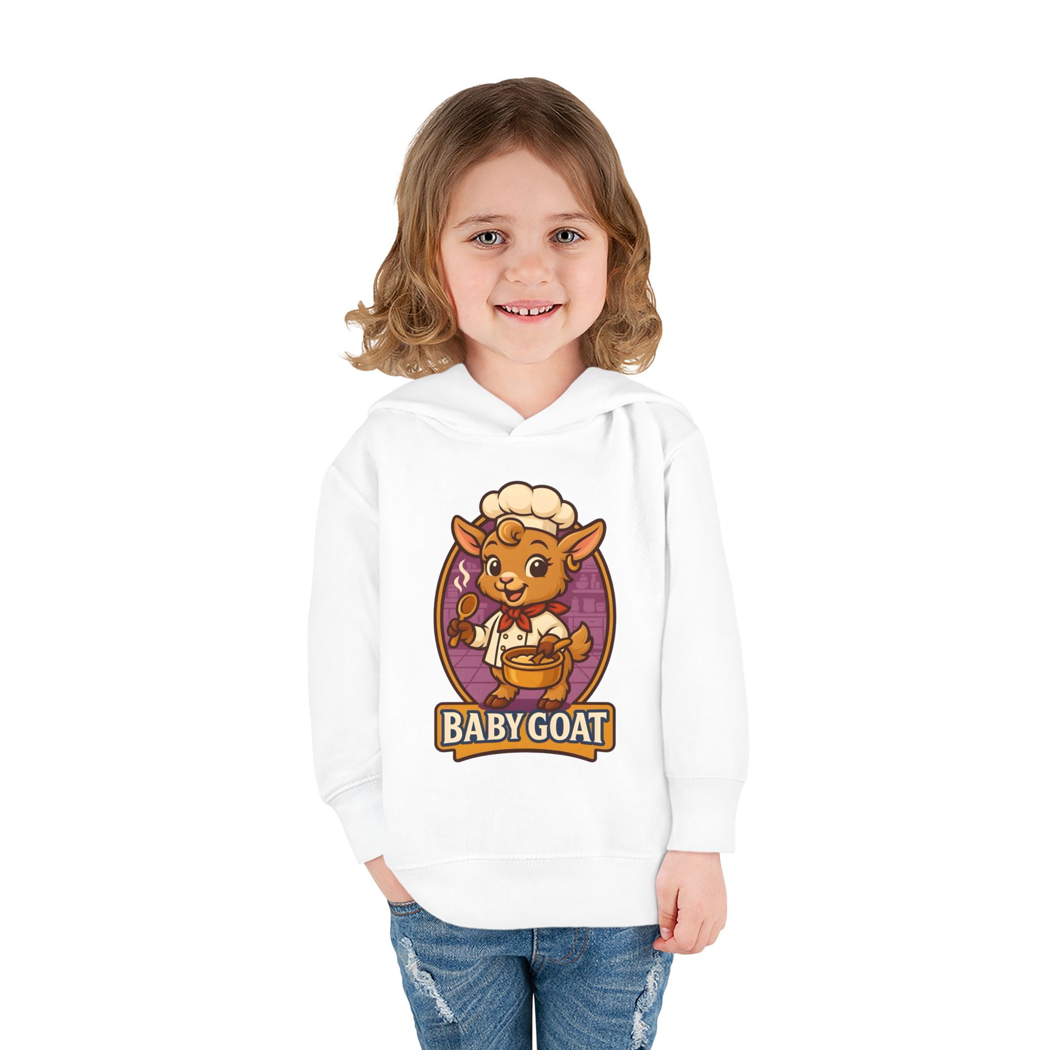 Baby Goat Toddler Hoodie — Cute Cartoon Kids Pullover Fleece - Image 4