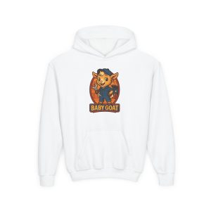 Ollie the Auto Helper Youth Hoodie — 'Baby Goat' Cute Cartoon Kids Hoodie