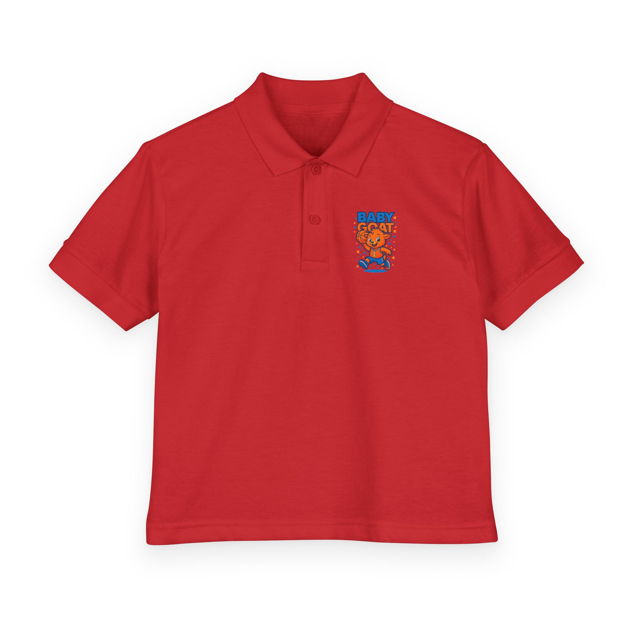 Baby G.O.A.T – MJ Kids Polo - 'Baby Goat' Cute Cartoon Goat Jersey Polo - Image 13