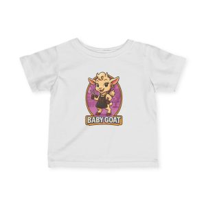 Joy the Stylist Infant Tee — Cute 'Baby Goat' Cartoon Kids Shirt | Baby Animal Nursery Gift