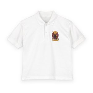 Ollie the Fix-It  Kids Polo Shirt – Cute 'Baby Goat' Logo Youth Jersey Polo