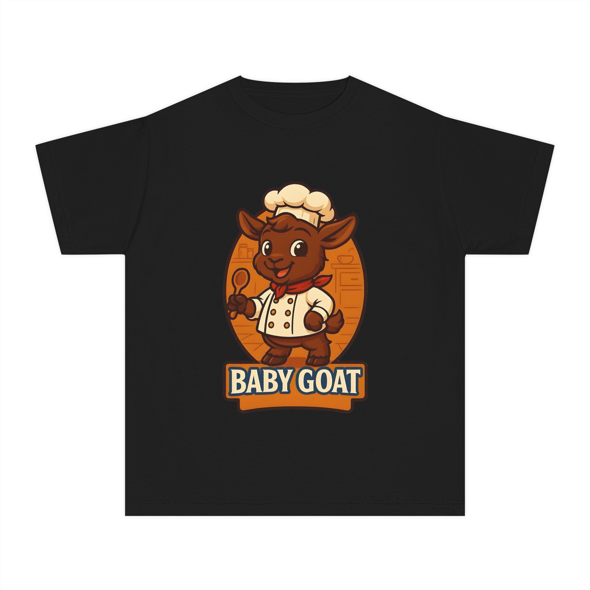 Charlie the Chef Baby Goat Kids T‑Shirt — Cute Chef Goat Graphic Youth Tee - Image 7